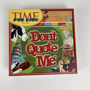 Time For Kids Edition - Don’t Quote Me Game